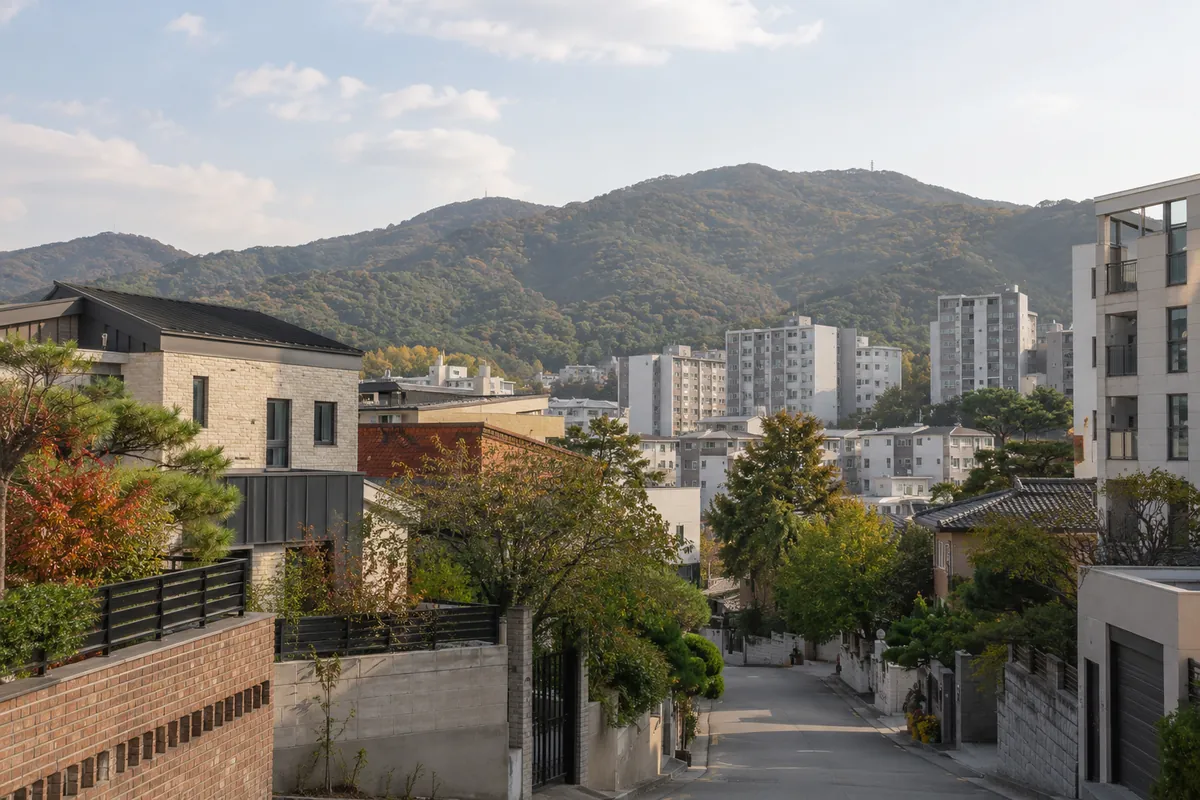 대구광역시 주택가 풍경
