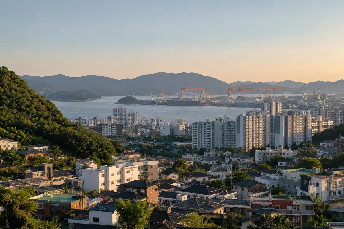 경상남도 거창군 주택가 풍경