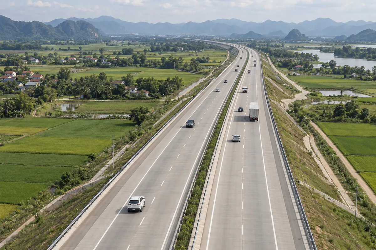 베트남 남북고속도로 400km 넘는 구간 확장 제안
