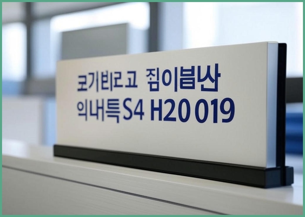 뭉키데코 걸이용 안내판 S4 H20 019 블랙 - 이미지 1