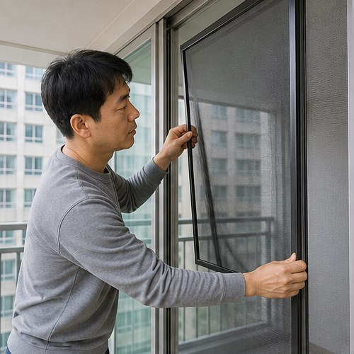 방충망 교체 직접 하는 간단...