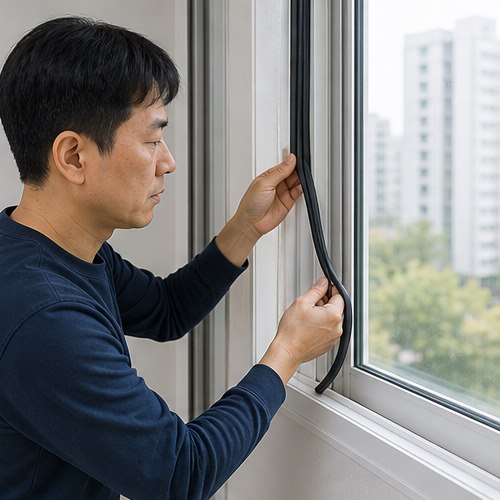 창문 문풍지 교체